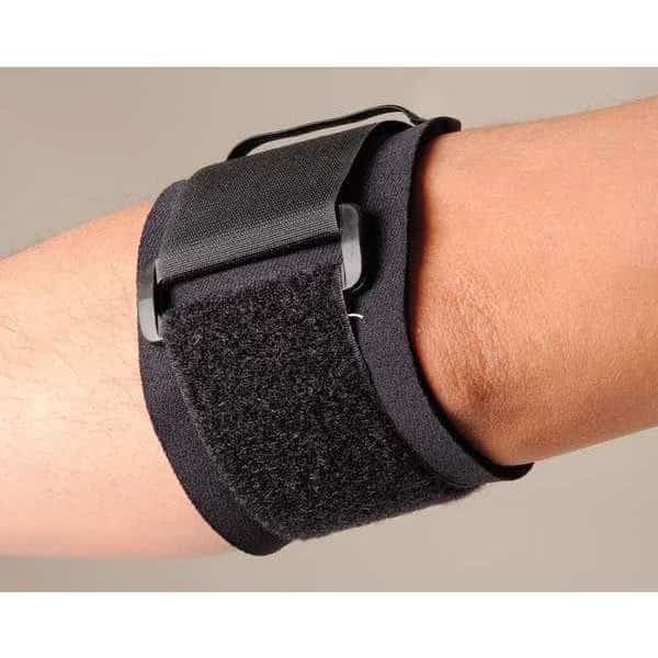 Elbow Support, XL, Black, Single Strap, Features: Machine Washable