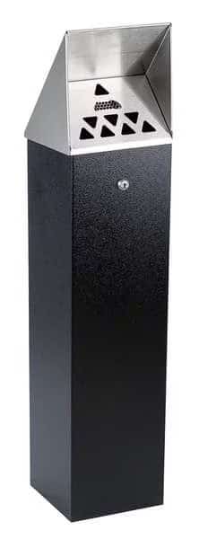 Cigarette Receptacle,1-3/4 gal.,Black , Mfr#: HDD04