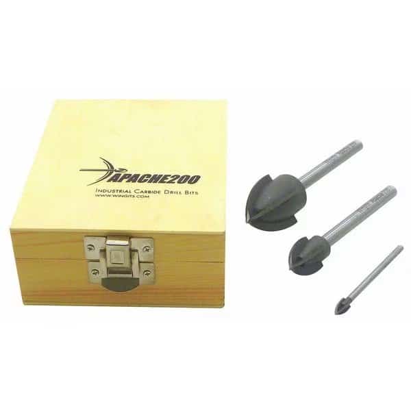 Apache 200 Drill Bit Kit 1-1/4", 3/4", 1-1/4", 3PK