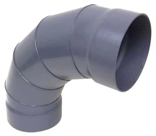 90 Degree Elbow, 16 in Duct Dia, Type I PVC, 27" L