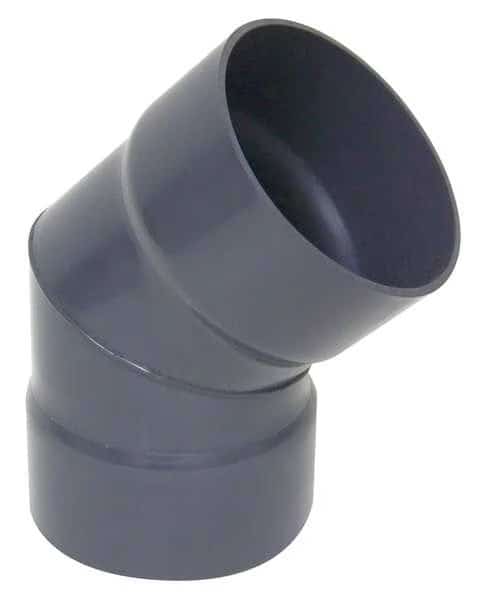 45 Degree Elbow, 10 in Duct Dia, Type I PVC, 17" L