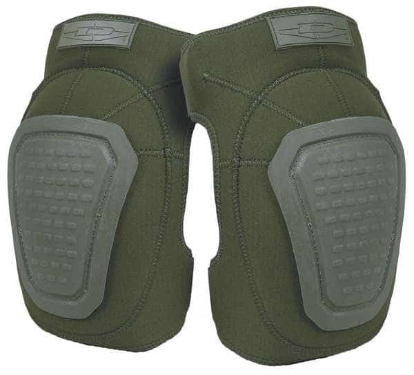 Knee Pad, Non-skid, Foam Pad, Foam Cap, Hook-and-Loop Closure, 2 Straps, Green, Universal