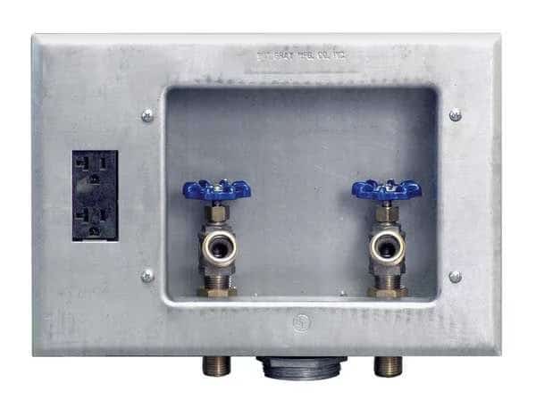 Washing Machine Outlet BoxGalvanizedDuplex Receptacle1/2"