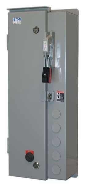 Nonreversing NEMA Magnetic Motor Starter, 12 NEMA Rating, 240V AC, 3 Poles, 1NC/1NO, EATON, Mfr# ECN0518BAA-R63/CL30