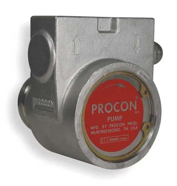 Pump, Rotary Vane, SS, HP at 200 PSI: 1 hp