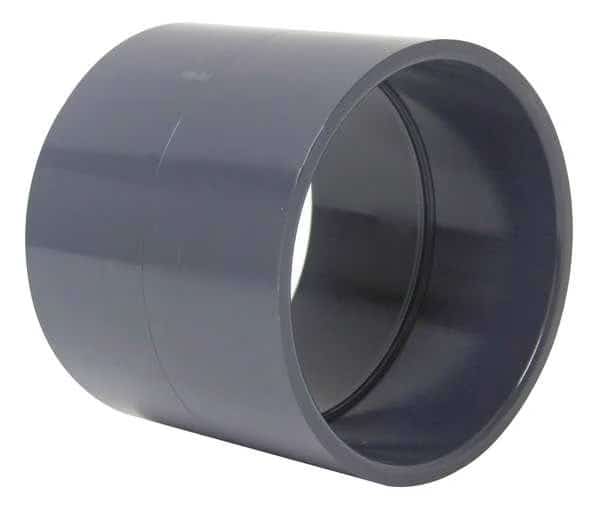 Duct Coupler, 4 in Duct Dia, Type I PVC, 4-1/4" L