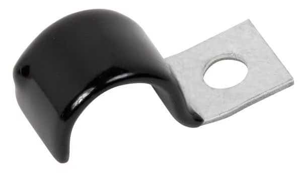 Cable Clamp, Steel, 1 in Bundle Dia., Gray, 10 PK