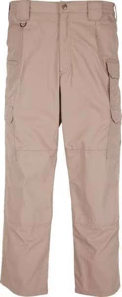 Men's Tactical Pants, 40 in, Coyote, PTFE Treated 65%/35% Poly Cotton/Ripstop