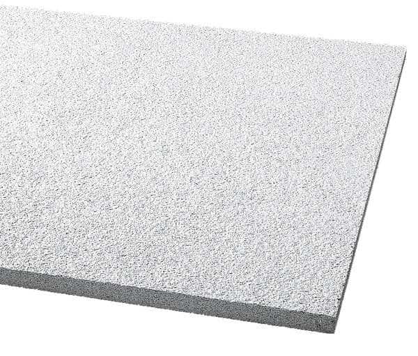 Cirrus Ceiling Tile, 24 in W x 24 in L, Square Lay-In, 15/16 in Grid Size, 12 PK