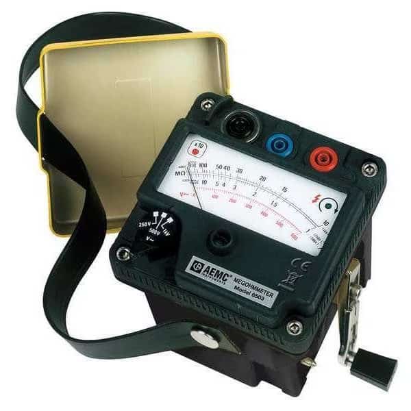 Hand Cranked Megohmmeter,1000VDC, Mfr#: 6503, AEMC
