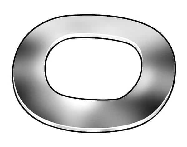 Wave Washer, Fits Bolt Size 5/8 in Steel, Plain Finish, 2000 PK