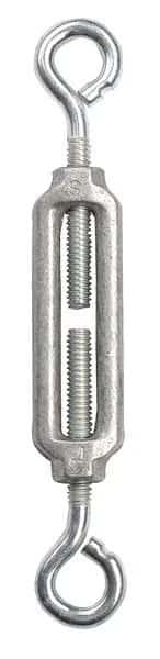 Turnbuckle, Eye & Eye, Aluminum, 3/8-16 In