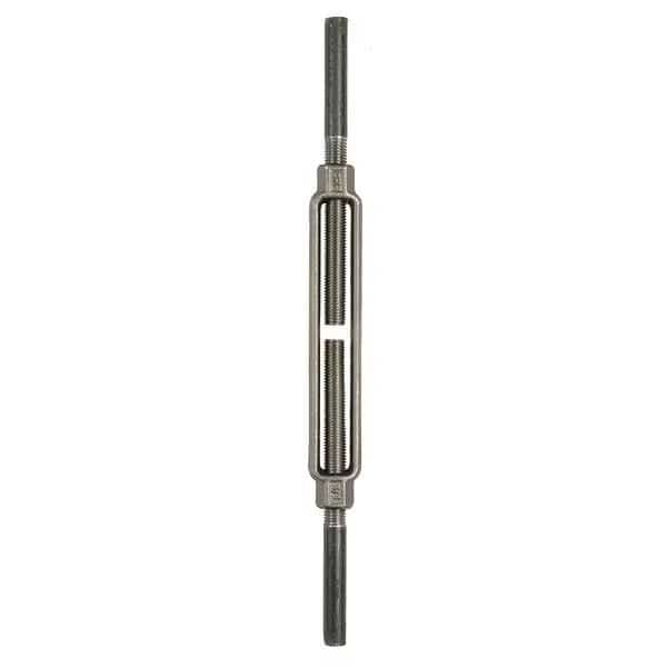 Turnbuckle, Stub End, 5/8 x 6 In