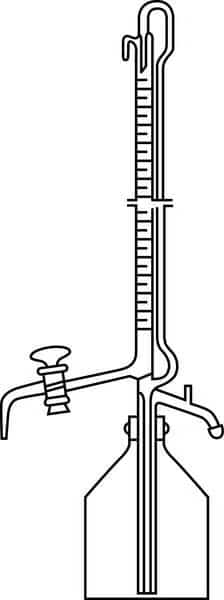 Burette, Automatic, Glass, 10ml.Grade B (Formerly Lab Safety Supply)