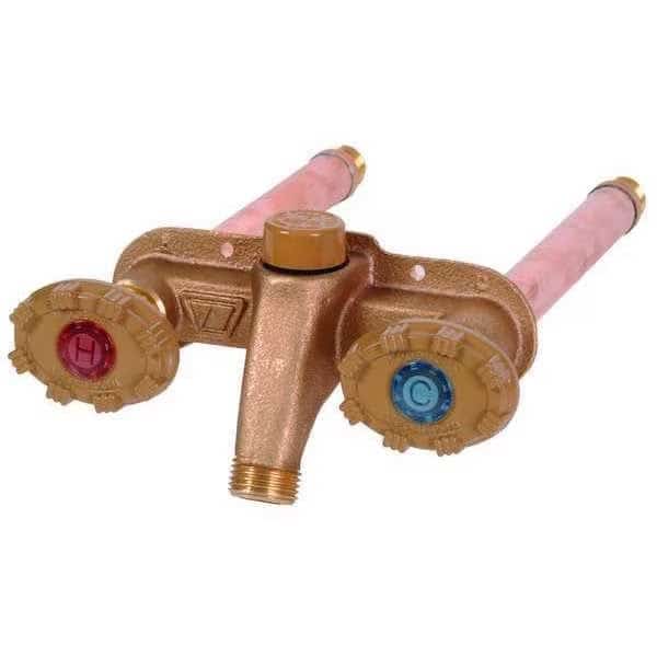 Frost Proof Dual Sillcock, Hot/Cold 4 In, Woodford Manufacturing, Mfr#: 22CP-4