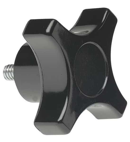 Four Prong Knob, Clamp Knob, 5/16-18 Size, 1.51"L, HR Phenolic, Davies, Mfr#: 2830-D