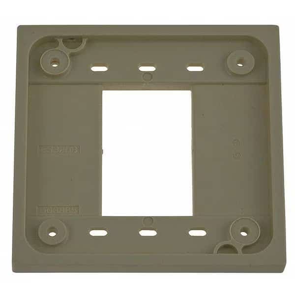 4-PLEX Accessory, Number of Gangs: 2 Polycarbonate, Ivory, HUBBELL, Mfr# HBL4API