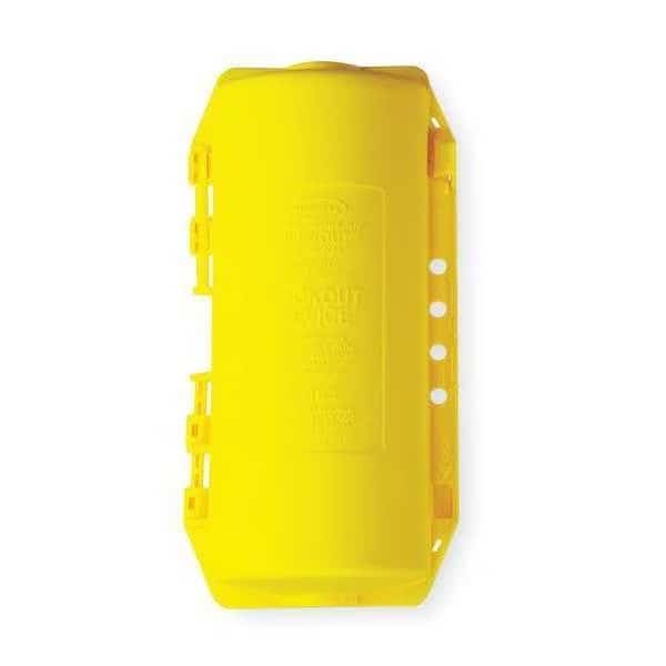 Plug Lockout, Yellow, 3/8In Shackle Dia.