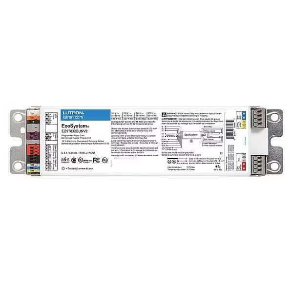 Fluorescent Ballast,Dimmable,32W, Mfr#: EC5T832GUNV2, LUTRON