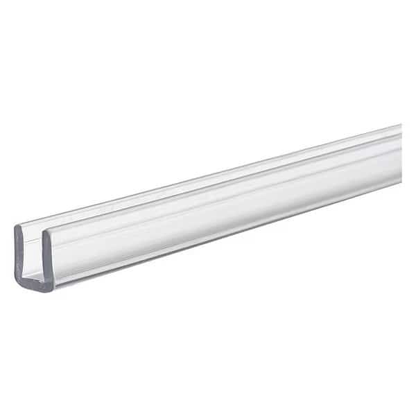 Polycarbonate U Channel Stock, 36 in L, Clear
