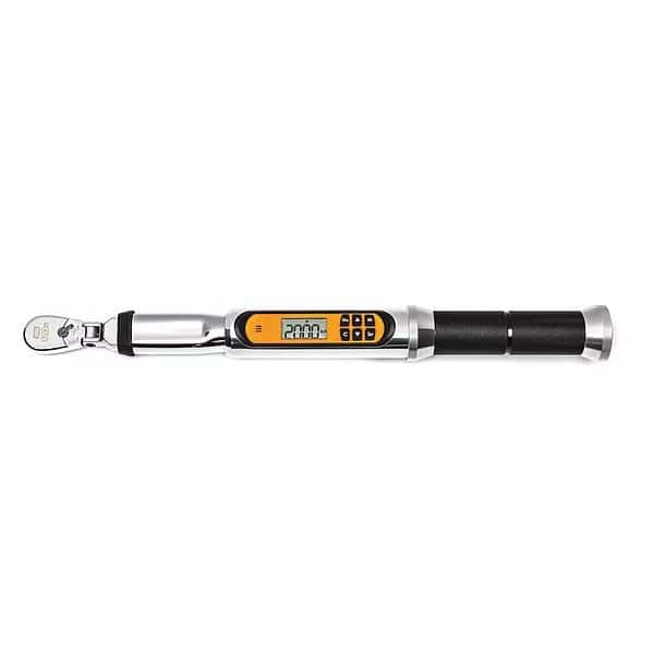 1/4" 120XP Flex Head Electronic Torque Wrench with Angle