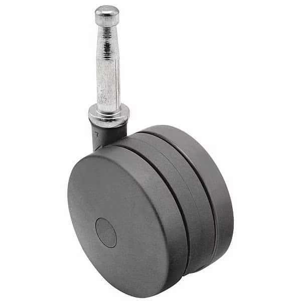 50mm Non-Marking Nylon Swivel Caster, No Brake, Loads Up To 75 lb