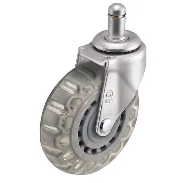 2" X 13/16" Non-Marking Pvc Swivel Caster, No Brake, Loads Up To 90 lb