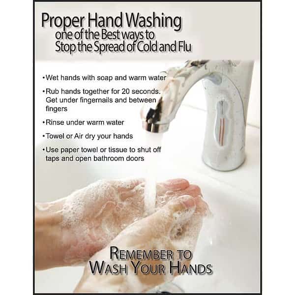 Safety Laminated Poster, 22 in H x, 17 in W, Laminated