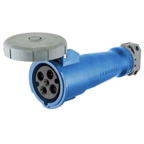 Watertight Pin & Sleeve Connector, 20 A, 250V AC, Three Phase, 3 Pole, IEC Grounding, NEMA 4X