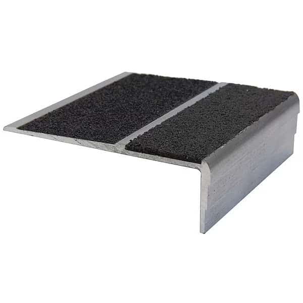 Stair Nosing Extruded Aluminum Black, 54 in W x 1/8 in Thick