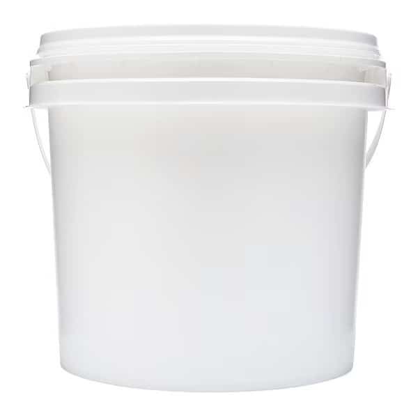 Empty Bucket, White, High Density Polyethylene, 2Xl, Mfr#: 2XL1