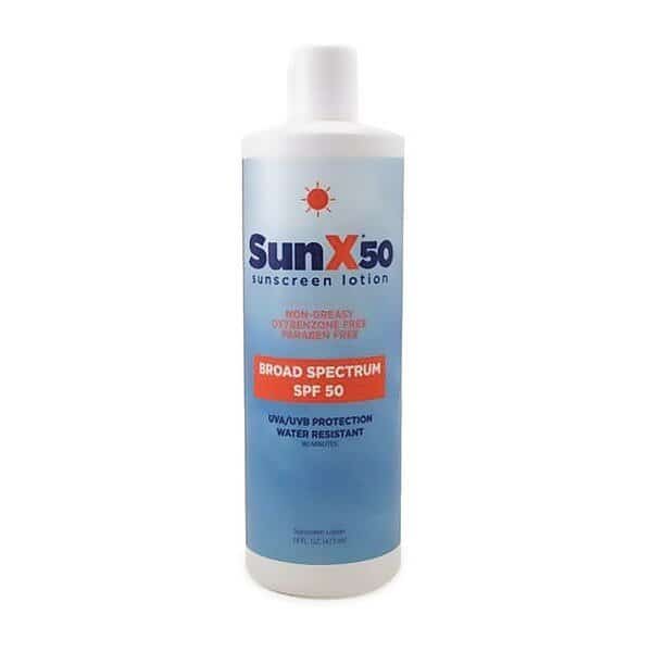 Sunscreen, Lotion, Bottle, Formula SPF 50, SUNX, Mfr# 18-909G