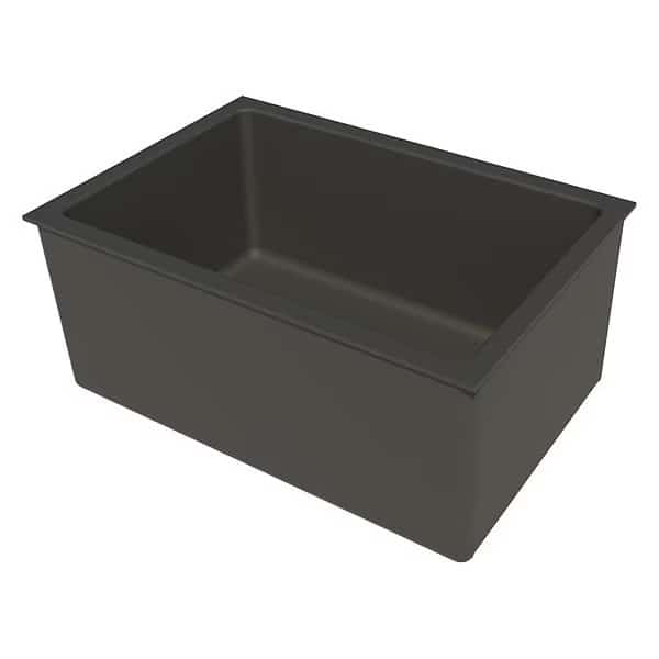 15 in W x 28 in L x 11 13/16 in H, Epoxy Drop-In Sink