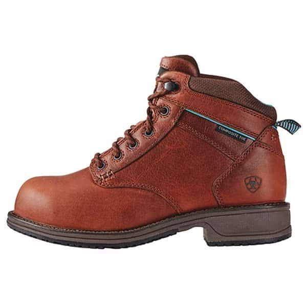 Women's 5 in Composite Toe 6-Inch Work Boot, Nutty Brown, 9, M, 10020097