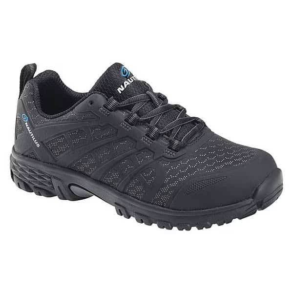 Men's Athletic Shoe, Alloy Toe, Not Found Upper, EVA Outsole, Lace Up, Black, 10 W