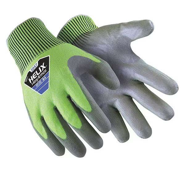 Knit Gloves, HPPE, Polyurethane, , Smooth Palm, Knit, Green, 1 PR