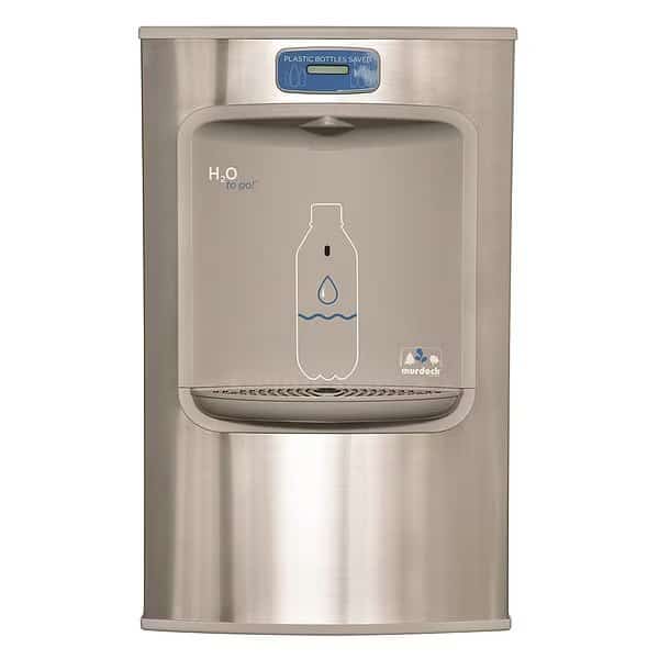 On-Wall Bottle Filler, 4 7/8 in D, 29 1/2 in H, 18 1/4 in W