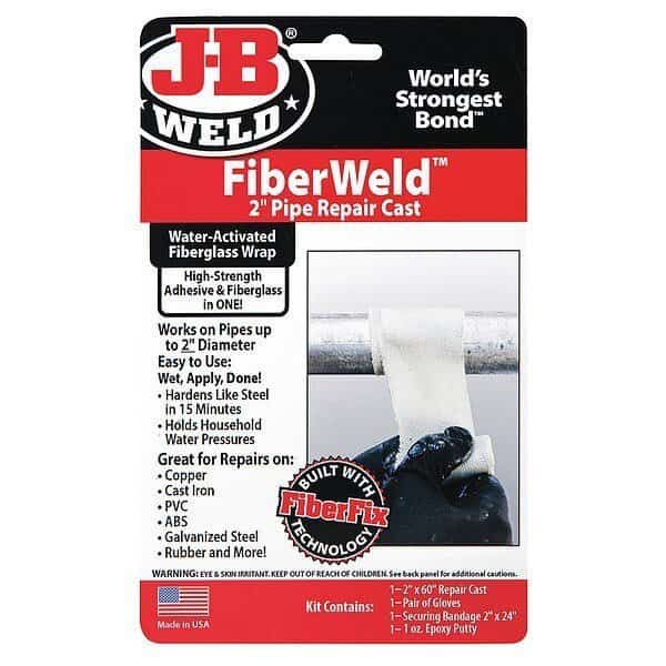 Pipe Repair Kit, 2"W x 5'L, White