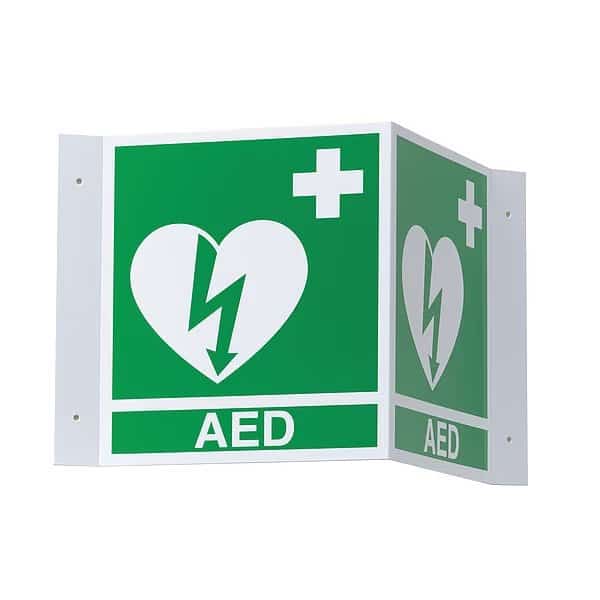 AED 3-D Wall Sign, 8-1/2 H x 11" W