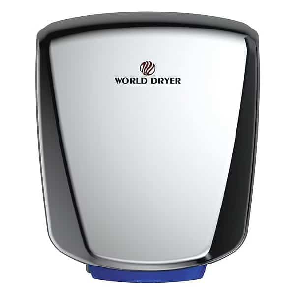 Automatic Hand Dryer, 8 sec Dry, 69, 120V AC; 208V AC; 240V AC; 277V AC, Silver; White, Polished