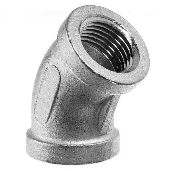 45 Elbow, Aluminum, 1/4", Class 150, FNPT