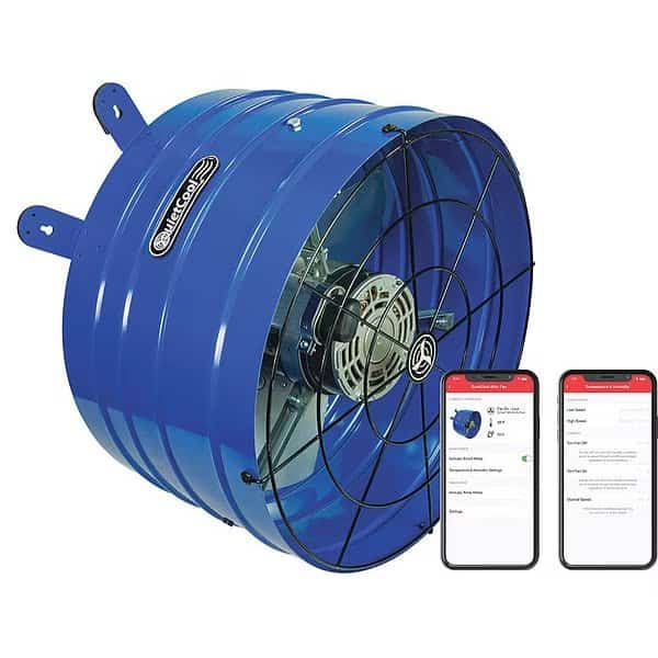 QUIETCOOL Steel 9.75"H 16.5"W Exhst Fan