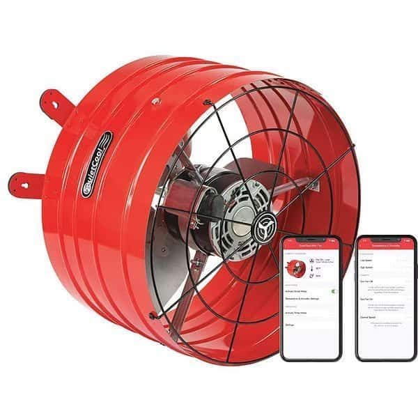 QUIETCOOL Steel 9.75"H 16.5"W Exhst Fan