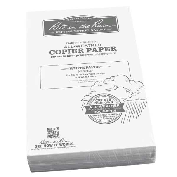 Waterproof Laser Paper, 32lb, PK500