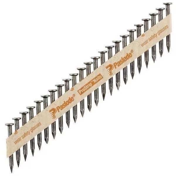Collated Metal Connector Nail, 1-1/2 in L, Not Applicable, Brite, Flat Head, Straight, 1000 PK
