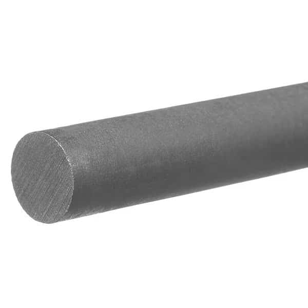 Gray PVC Type 2 Plastic Rod 3 ft L, 2 1/2 in Dia.