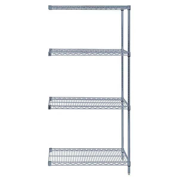 Wire Shelving Add-On Kit, Gray