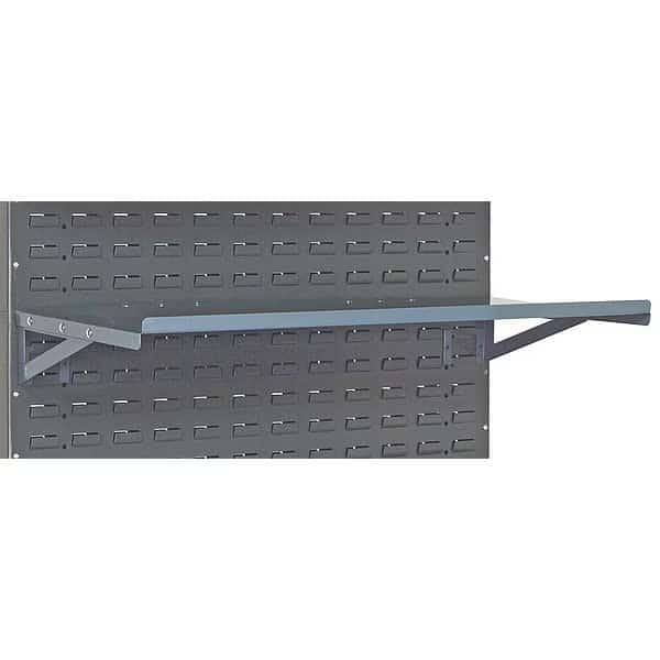 Steel Flat Shelf, 36 in W x 12 in D x Gray