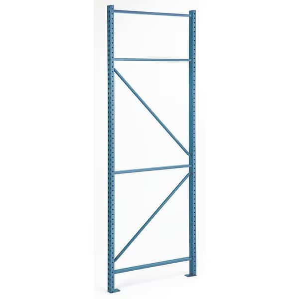 Pallet Rack Upright, Blue, 16 Gauge