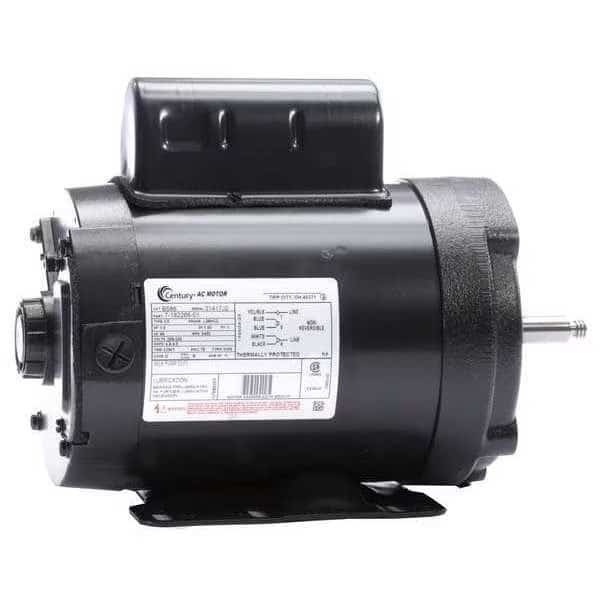 Pump Motor, Permanent Split Capacitor, 1 HP, 208-230V AC, 3,450 Nameplate RPM, L56HCZ Frame